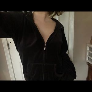 SJB Active Black Velvet Tracksuit Jacket!